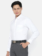 Ramraj Cotton Mens Full Sleeve Formal 100 % Cotton White Shirt | Grocsy