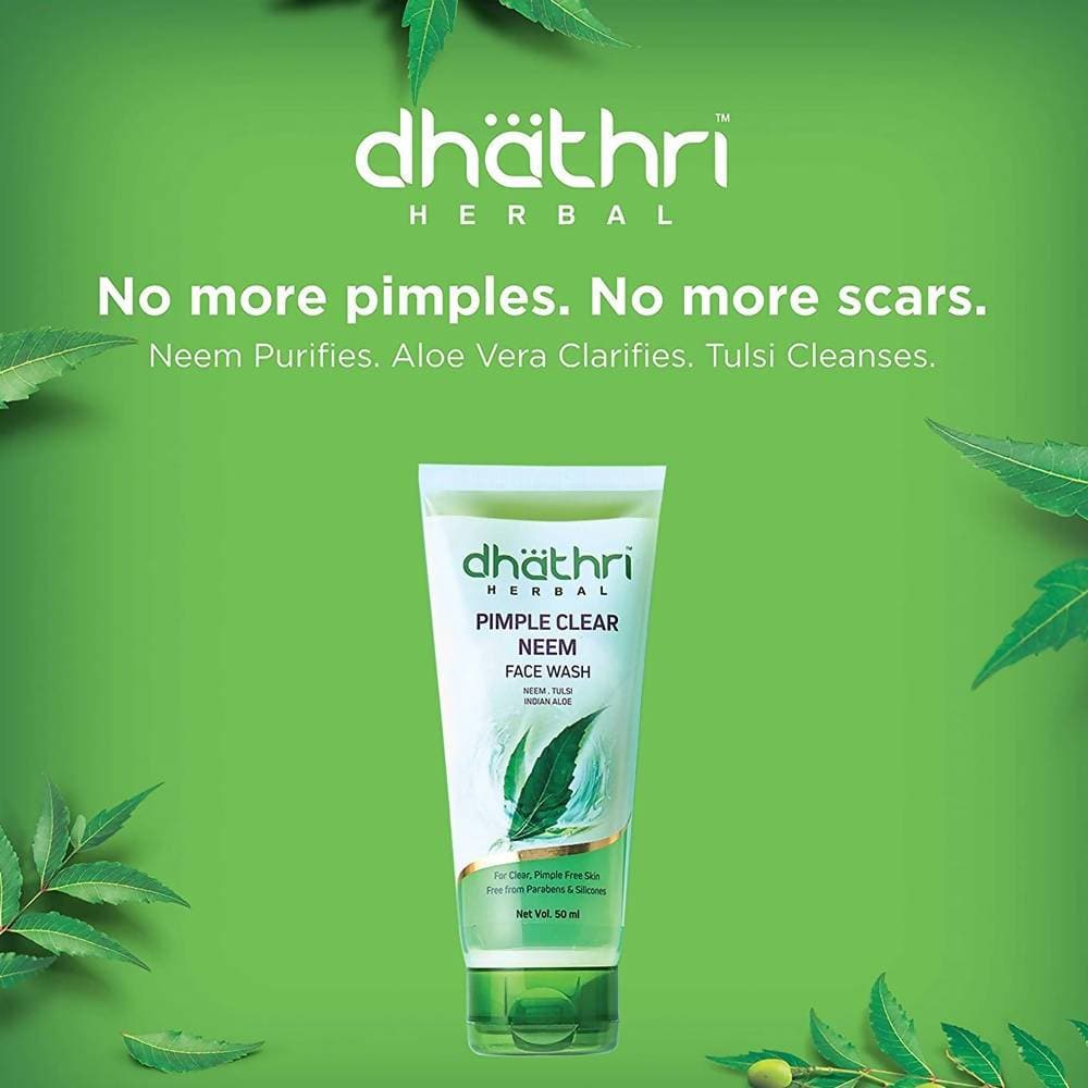 Dhathri Ayurveda Herbal Pimple Clear Neem Face Wash | Grocsy