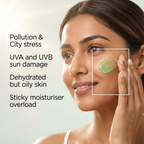 VedicDerm Green Tea Matcha Gel Moisturiser with Squalene and Niacinamide | Grocsy