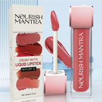 Nourish Mantra Liquid Lipstick Creamy Matte with SPF / Water Proof, Smudge Proof Shade- Spice And Shanti- | Grocsy