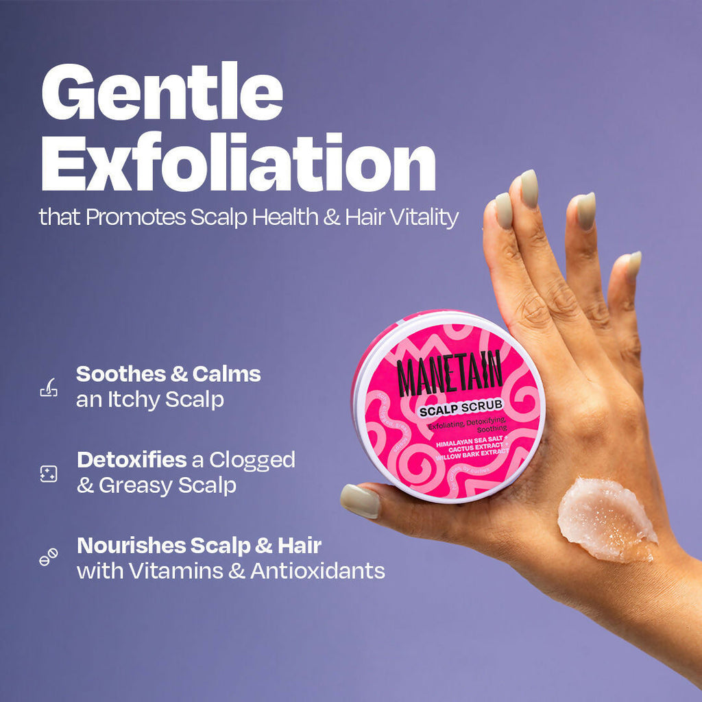 Manetain Scalp Scrub for Oily & Greasy Scalp & Hair | Grocsy