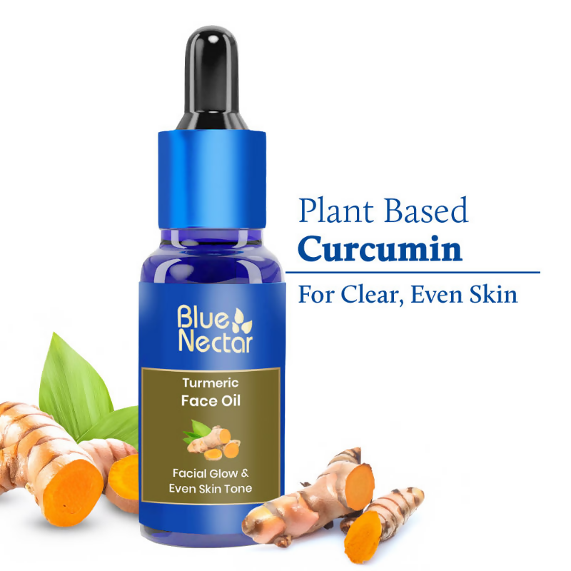 Blue Nectar Turmeric Face Oil For Facial Glow & Tan Removal | Grocsy