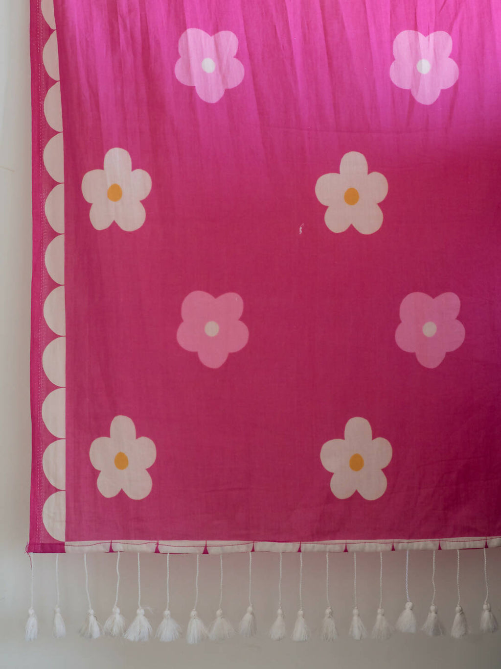 Suta Pink Floral Pure Cotton Saree | Grocsy