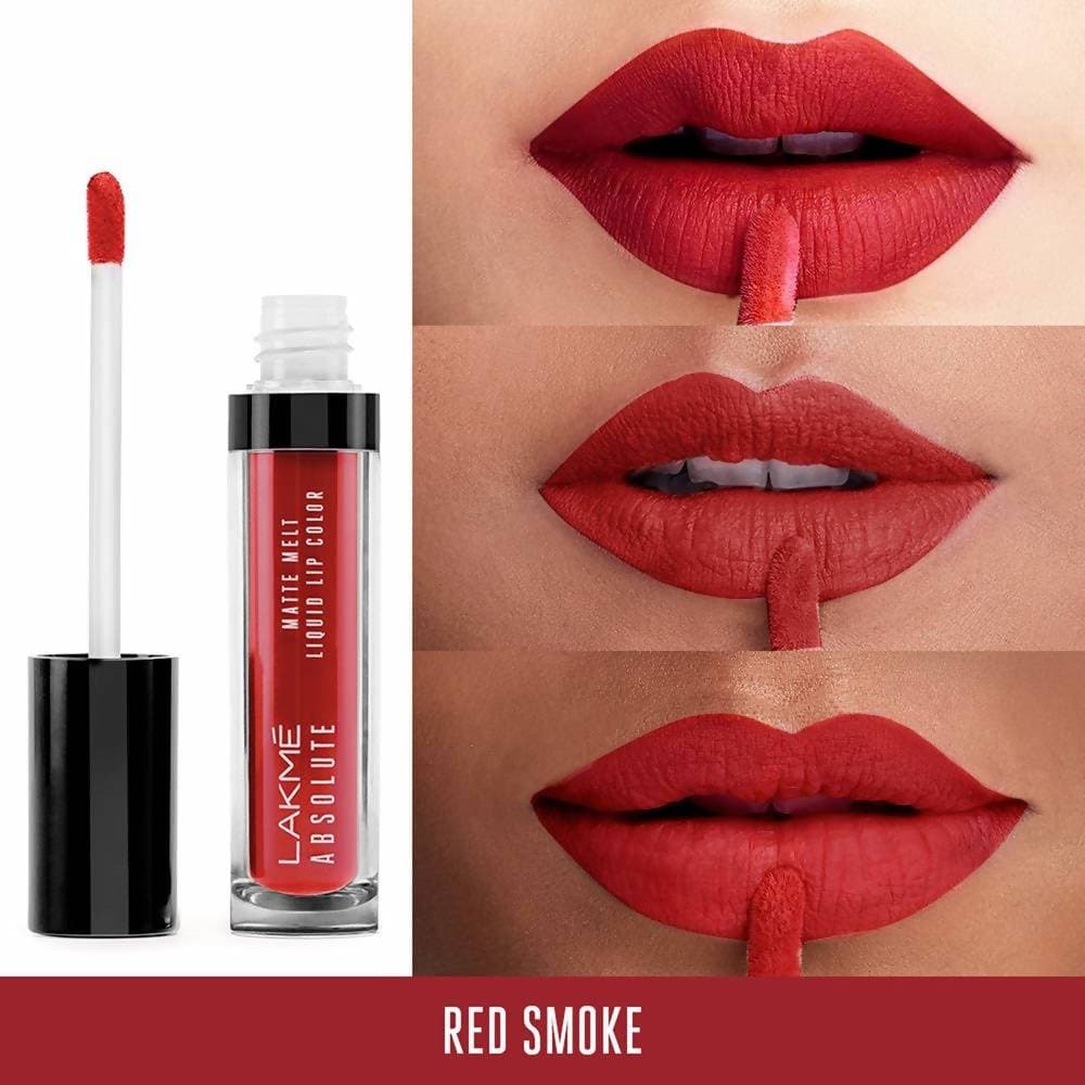 Lakme Absolute Matte Melt Liquid Lip Color-Red Smoke | Grocsy
