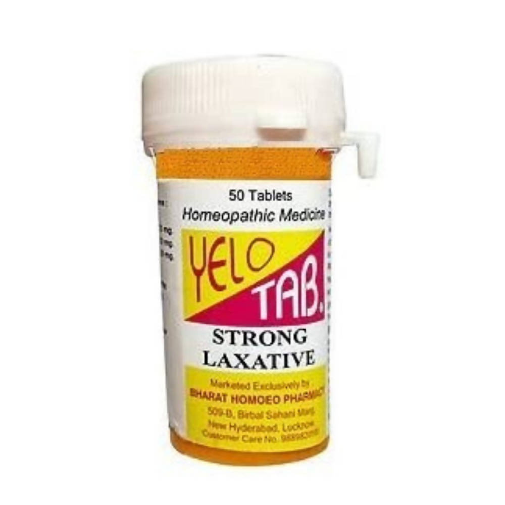 Bharat Homeo Yelo Tab Strong Laxative Tablets | Grocsy