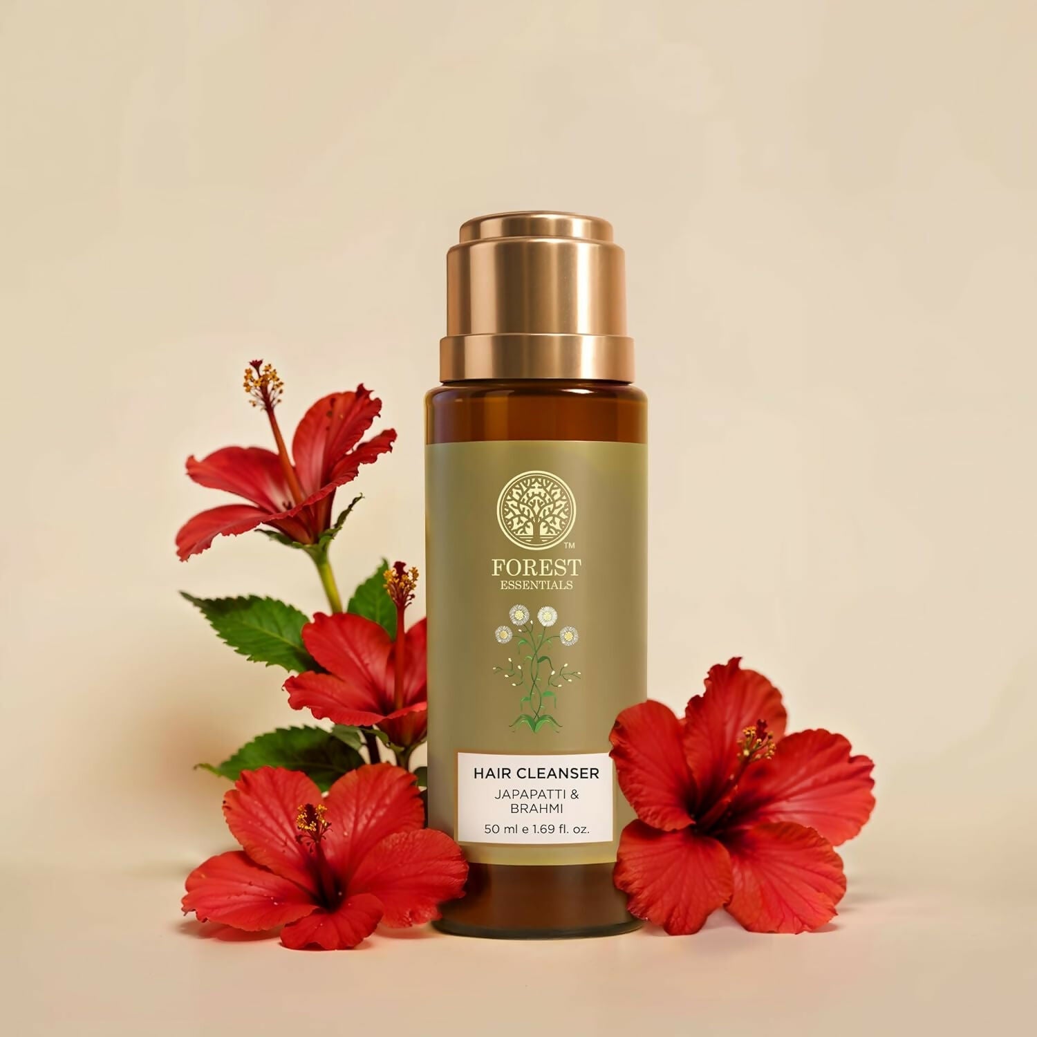Forest Essentials Hair Shampoo Cleanser Japapatti & Brahmi | Grocsy