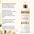 Sevaen Keratin Smooth Shampoo & Keratin Smooth Conditioner & Hair Serum | Grocsy