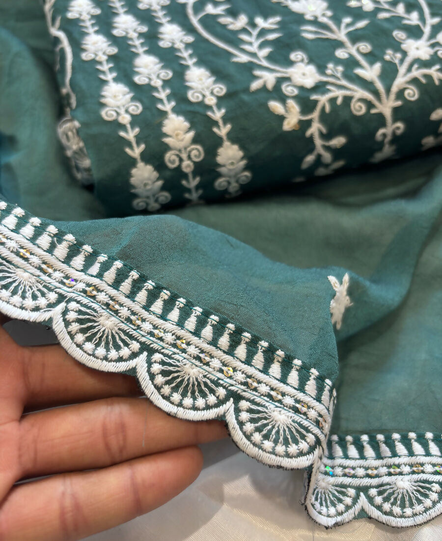 KC Aqua Blue Summer Wear Rangoli Silk Straight Suit For Women | Grocsy