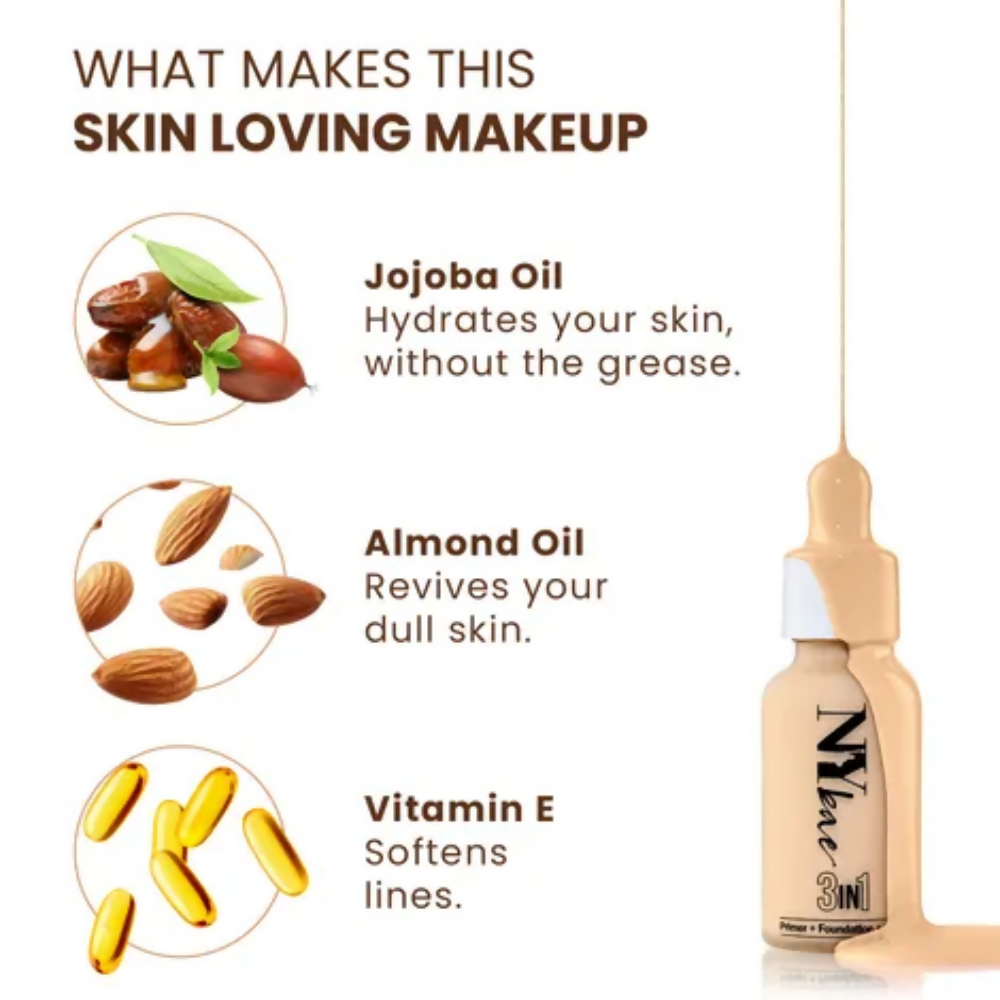 NY Bae 3 IN 1 Serum Foundation - Cool Toffee 11 | Grocsy
