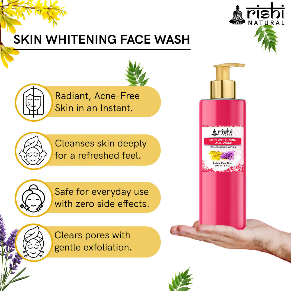 Rishi Natural Skin Whitening Face Wash | Grocsy