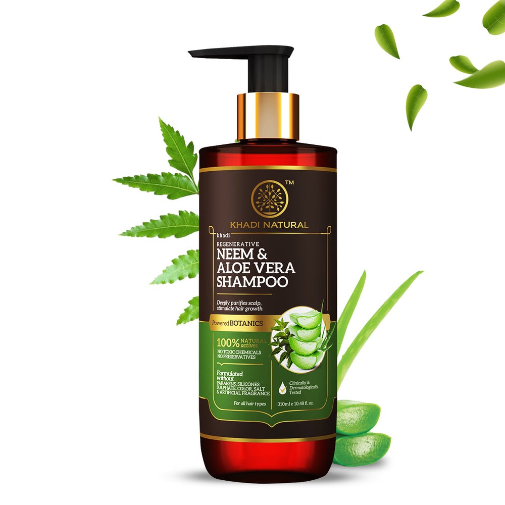 Khadi Natural Khadi Natural Neem & Aloe Vera Hair Cleanser With Reetha & Amla | Grocsy