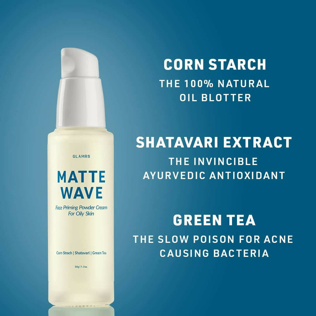 Glamrs Matte Wave - Face Priming Powder Cream | Grocsy