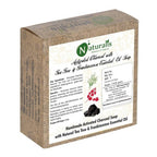 Naturalis Essence Of Nature Handmade Activated Charcoal Soap With Natural Tea Tree & Frankincense Essential Oil Soap | Grocsy
