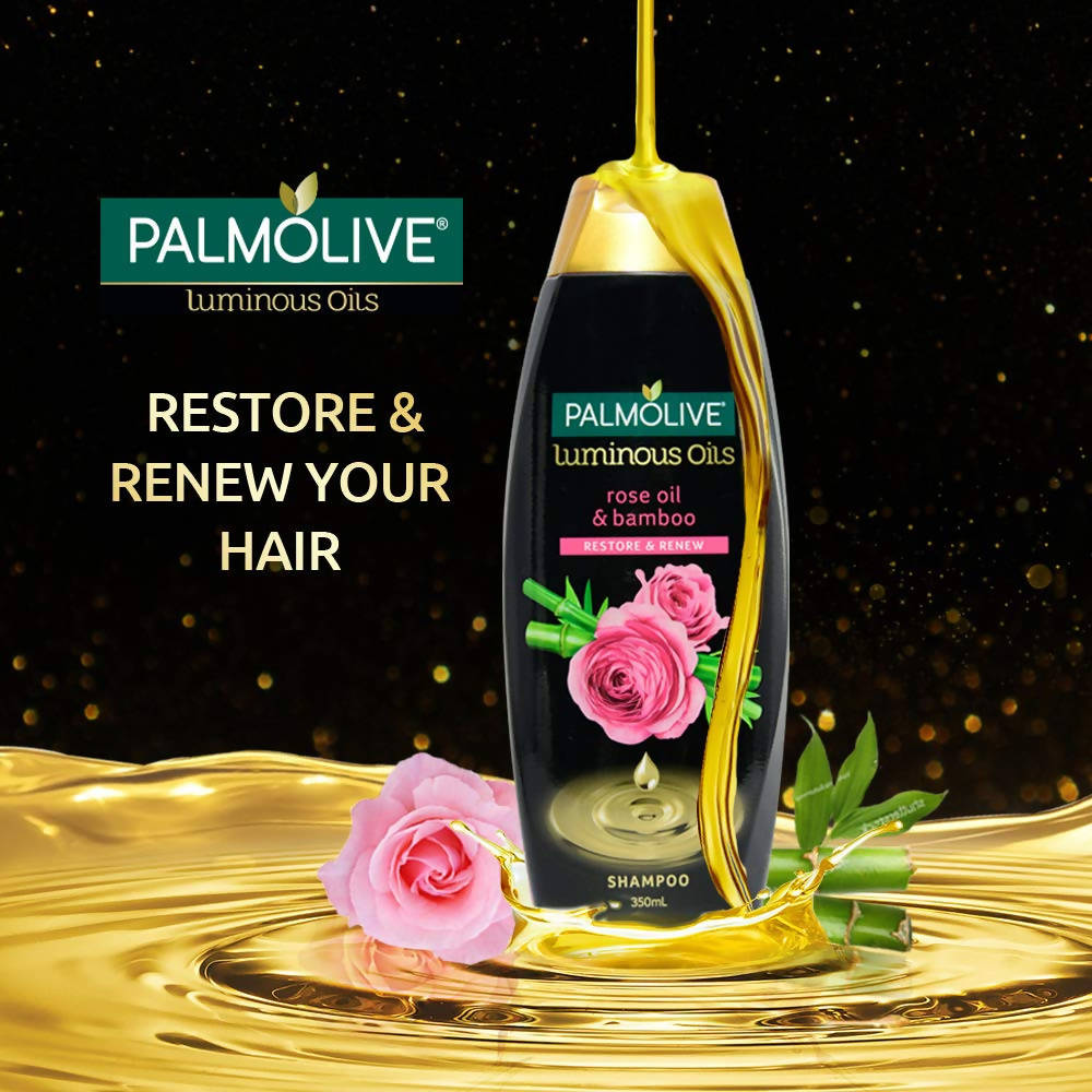 Palmolive Luminous Oils Rose Oil & Bamboo Shampoo | Grocsy