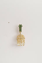 Nuyug 22K Gold Plated Pearl Belle Mini Jhumki Earrings | Grocsy