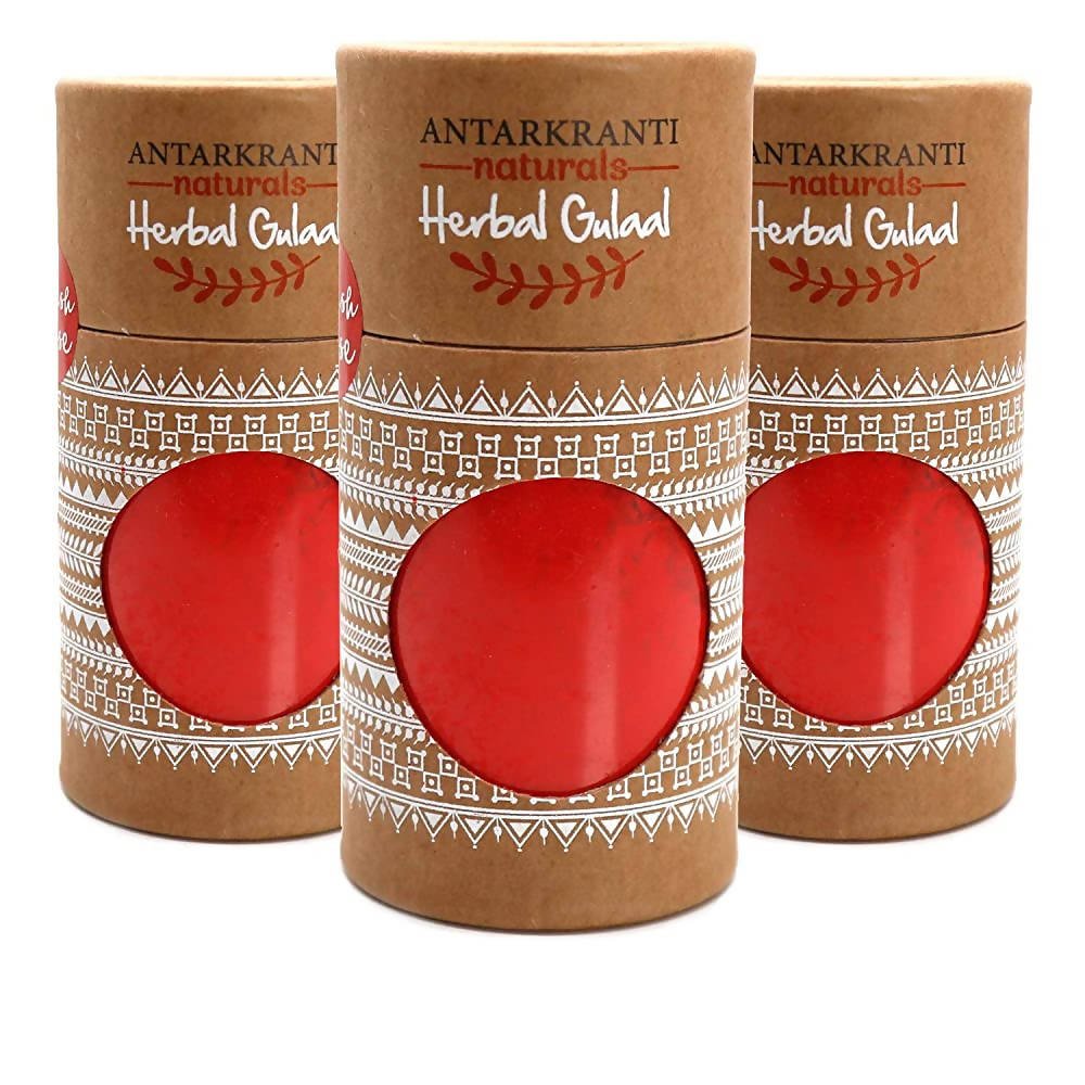 Antarkranti Naturals Red Herbal Handmade Gulal | Grocsy