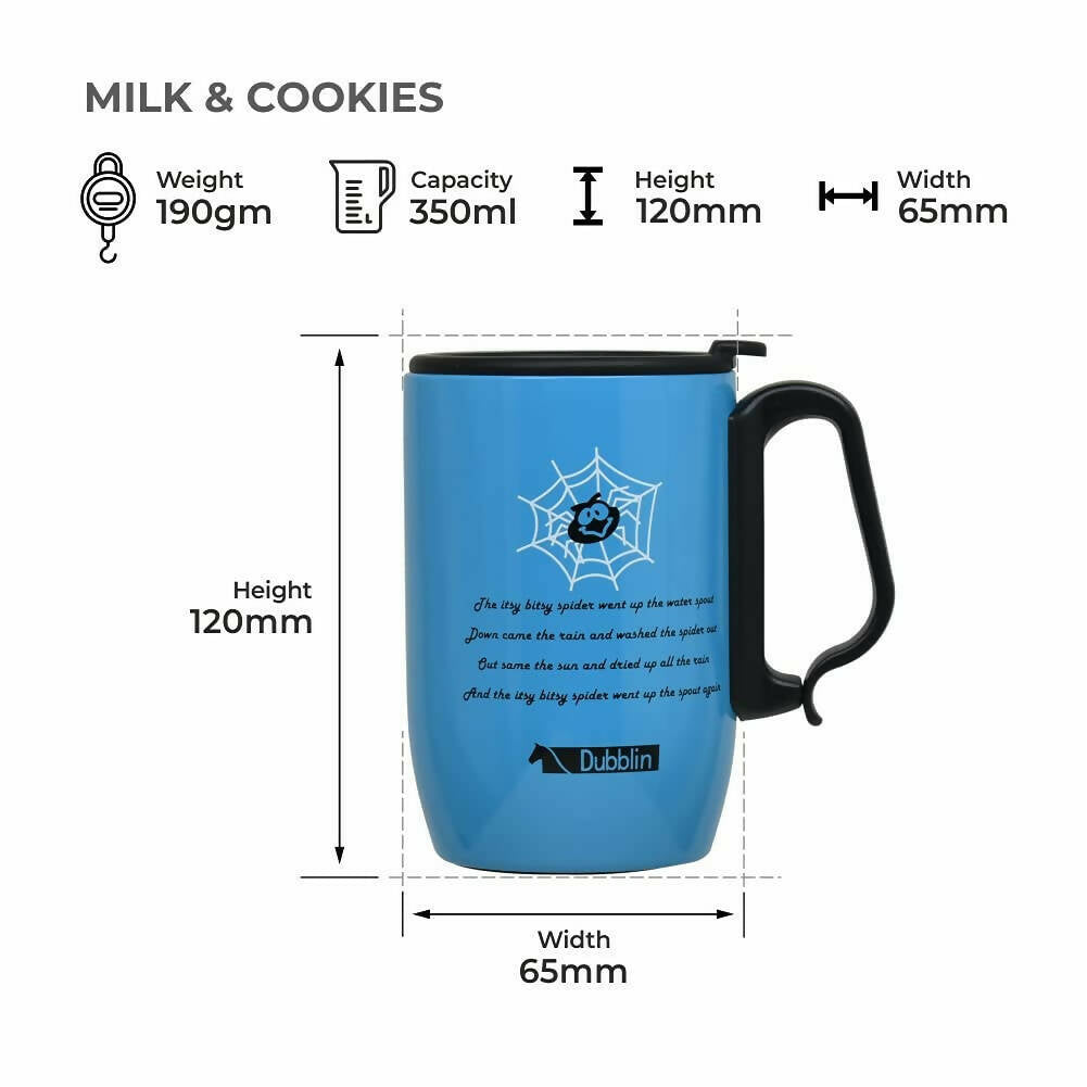 Dubblin Milk & Cookies Stainless Steel Mug | Grocsy