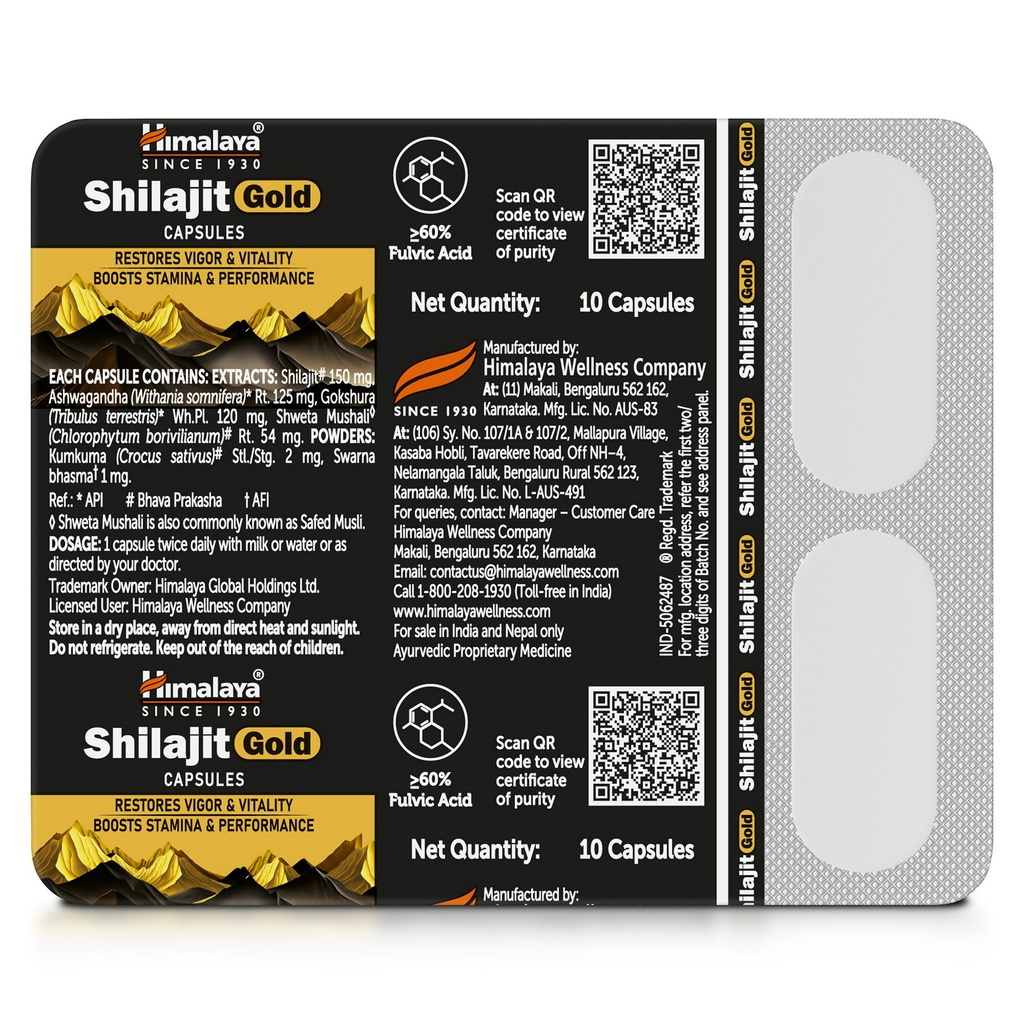 Himalaya Herbals SJ Gold Capsules | Grocsy