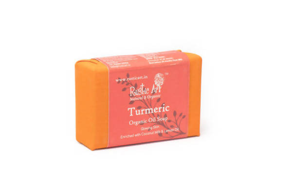 Rustic Art Turmeric Organic Oil Soap | Grocsy