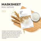 The Face Shop Real Nature Rice Face Mask - Korean Skincare | Grocsy