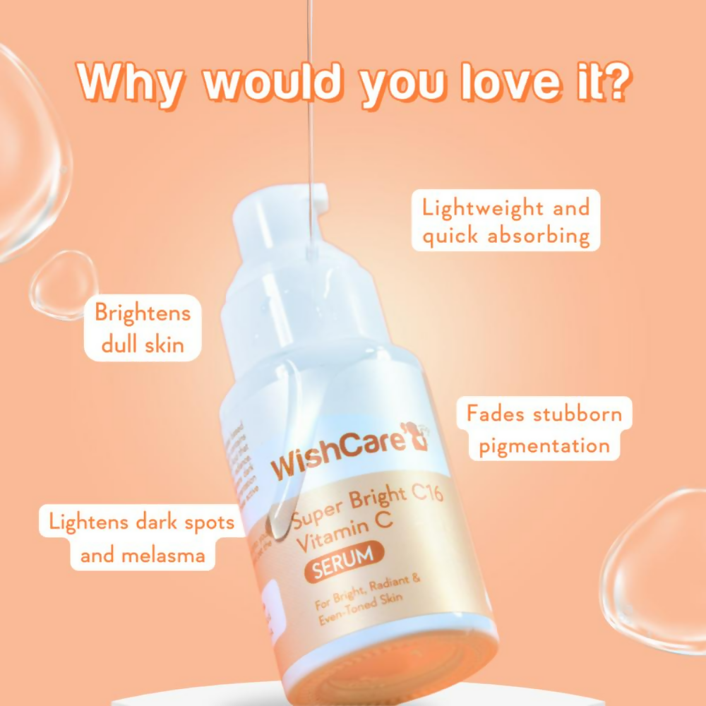 Wishcare Super Bright C16 Vitamin C Face Serum | Grocsy