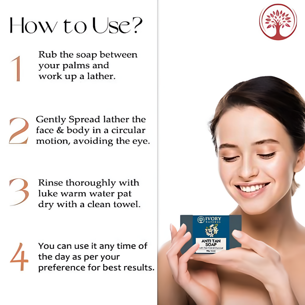 Ivory Natural Tan Soap - Tanning, Protect From Uv Rays For Both Men & Women | Grocsy
