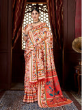 Aayaa Designer Winter Collection Printed Saree With Shawl - Multi Color | Grocsy