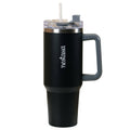 Nestasia Tumbler with Handle Straw & Lid - 1.2L (Black) | Grocsy
