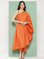 Ahalyaa Women's Traditional Wear Co-ods - Orange | Grocsy