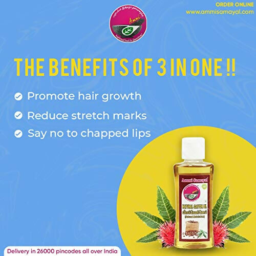 Ammi Samayal Unrefined Castor Oil | Grocsy