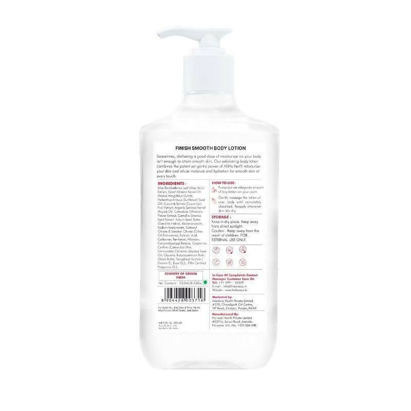 The Love Co. Finish Smooth Salicylic Acid Body Lotion | Grocsy