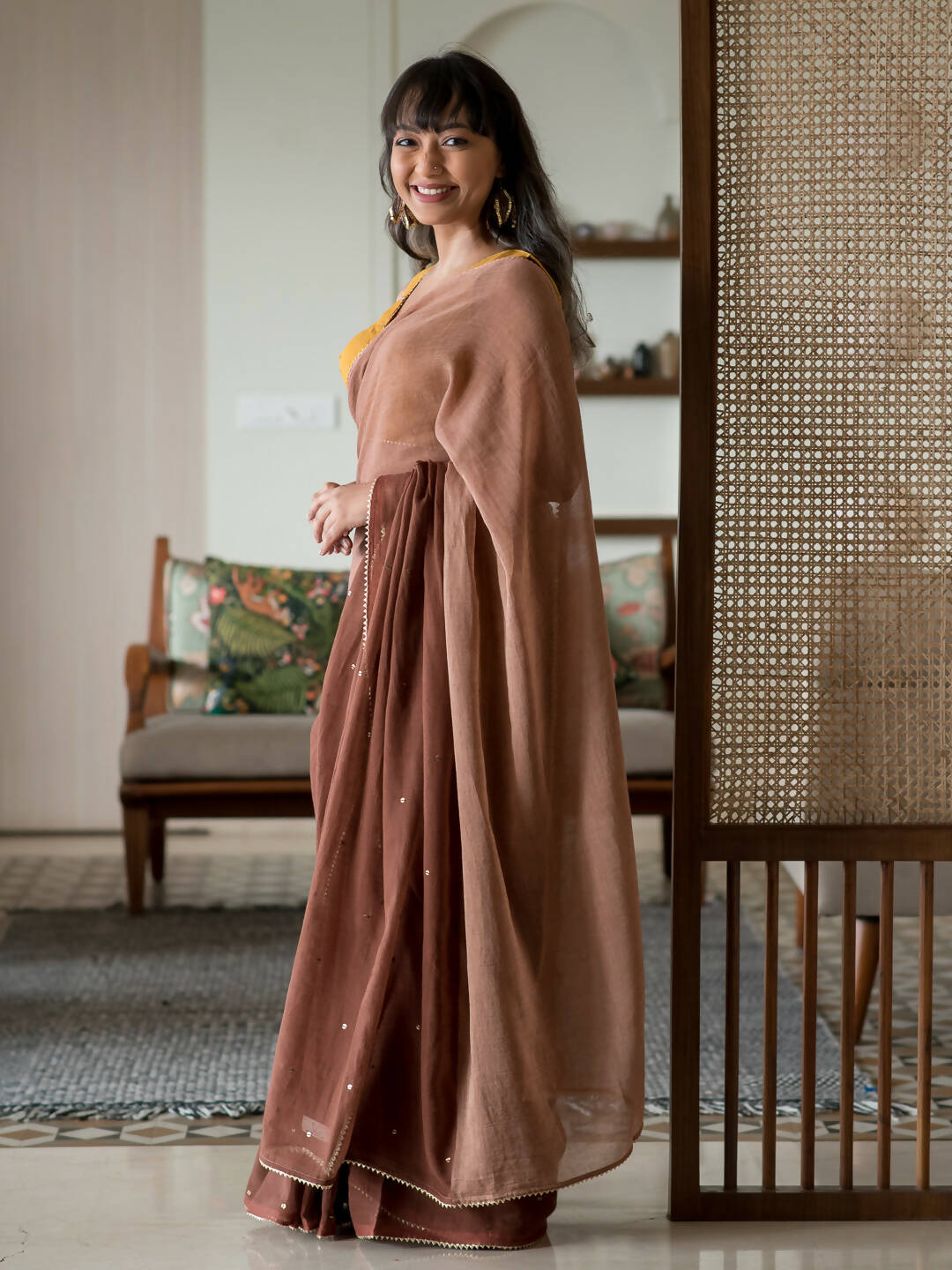 Suta Multi Color Woven Design Pure Cotton Saree | Grocsy
