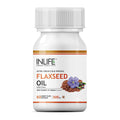 Inlife Flaxseed Oil Capsules With Gelatin | Grocsy