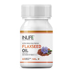 Inlife Flaxseed Oil Capsules With Gelatin | Grocsy