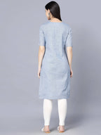 Myshka Women Blue Kurta | Grocsy