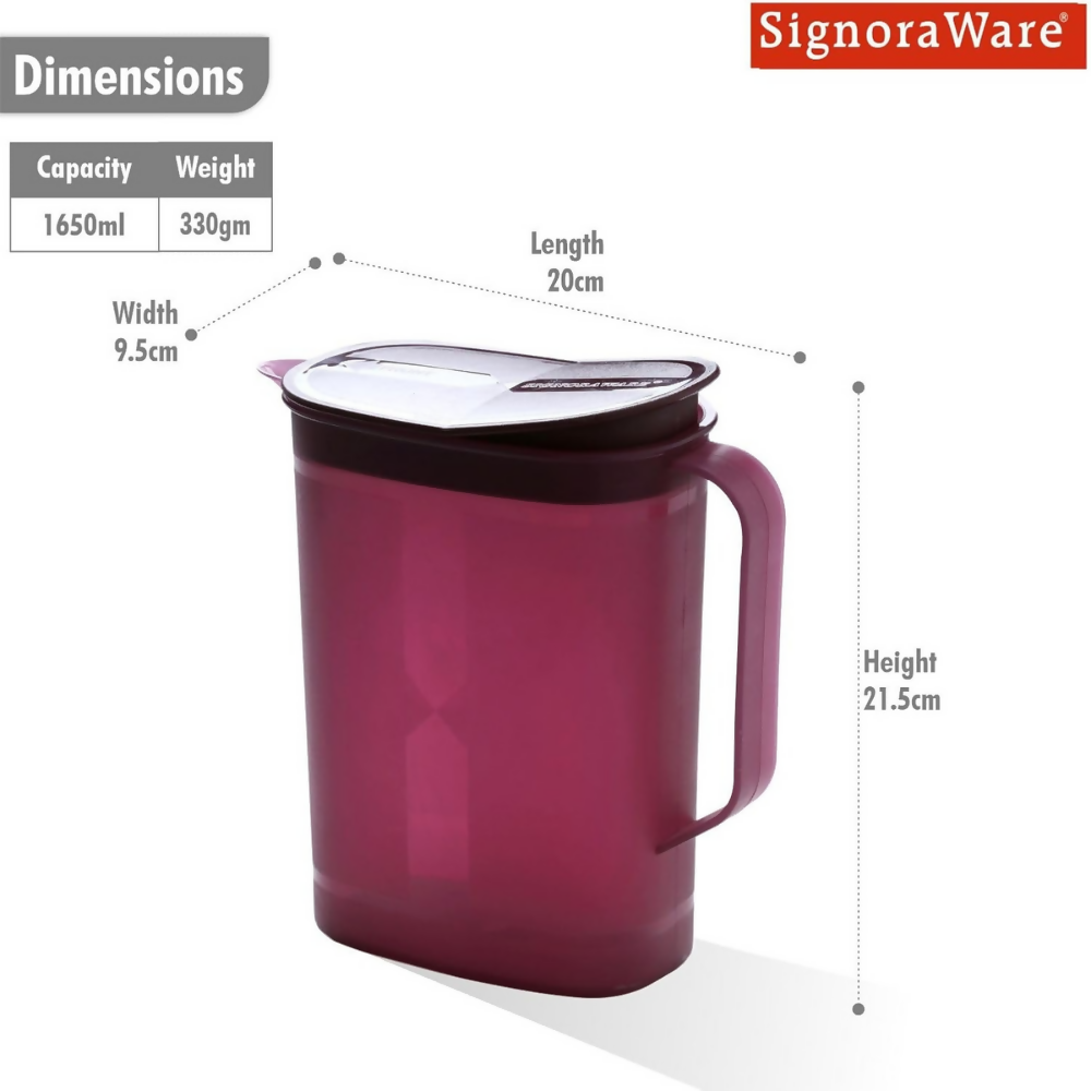 Signoraware Ocean BPA free plastic Water Storage Jug | Grocsy