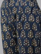 Miravan Women's Floral Printed Anarkali Pure Cotton Kurta With Palazzo Set | Grocsy