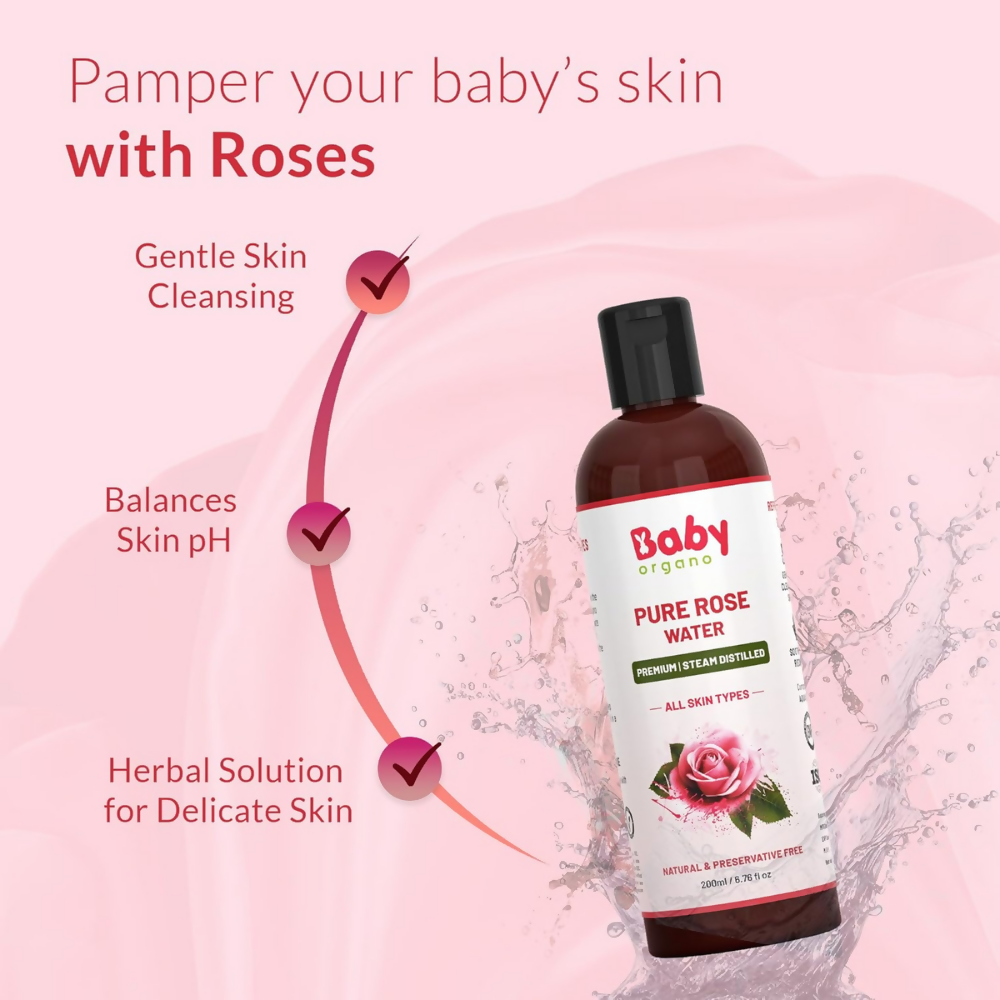 Babyorgano Ayurvedic Rose Water | Grocsy