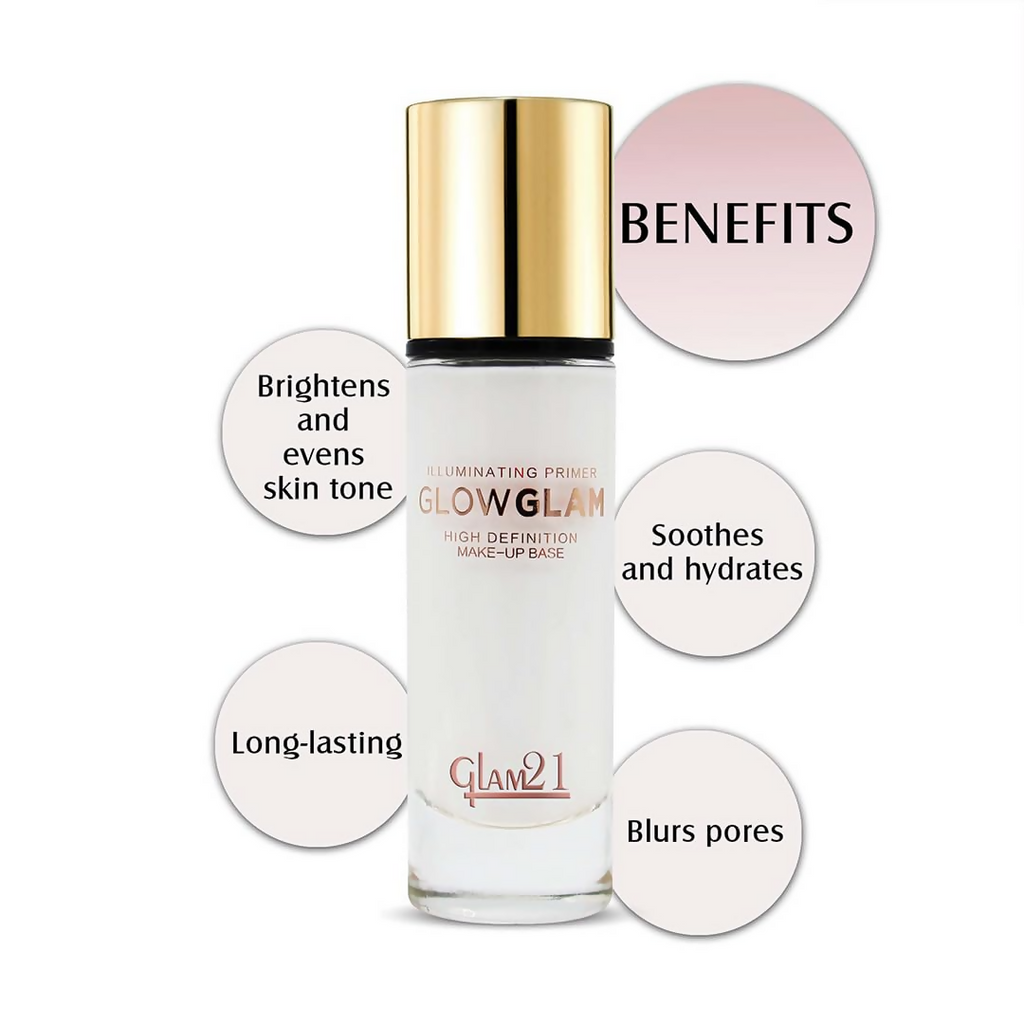 Glam21 Illuminating HD Primer Instant Glow - Rosy Tint | Grocsy
