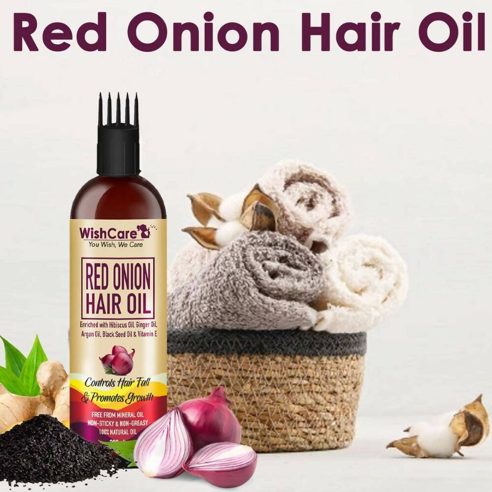 Wishcare Red Onion Hair Oil | Grocsy