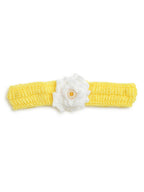 ChutPut Hand knitted Crochet Haldi Wool Dress For Baby Girls - Yellow | Grocsy