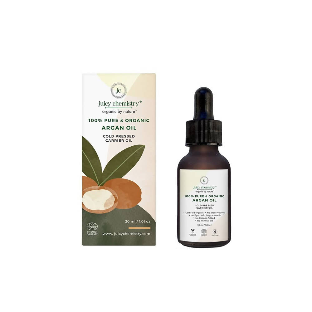 Juicy Chemistry Pure & Organic Argan Cold Pressed Carrier Oil | Grocsy