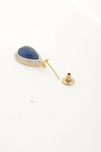 Nuyug 22K Gold Plated Azure Muse Contemporary Drop Earrings | Grocsy