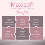 Maxisoft Moisturizing Cream With Almond Oil Aloe Avocado Cocoa Butter | Grocsy