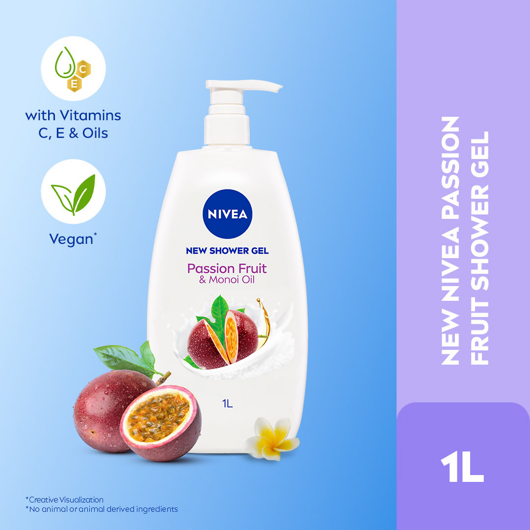 Nivea Passion Fruit & Monoi Oil Shower Gel | Grocsy