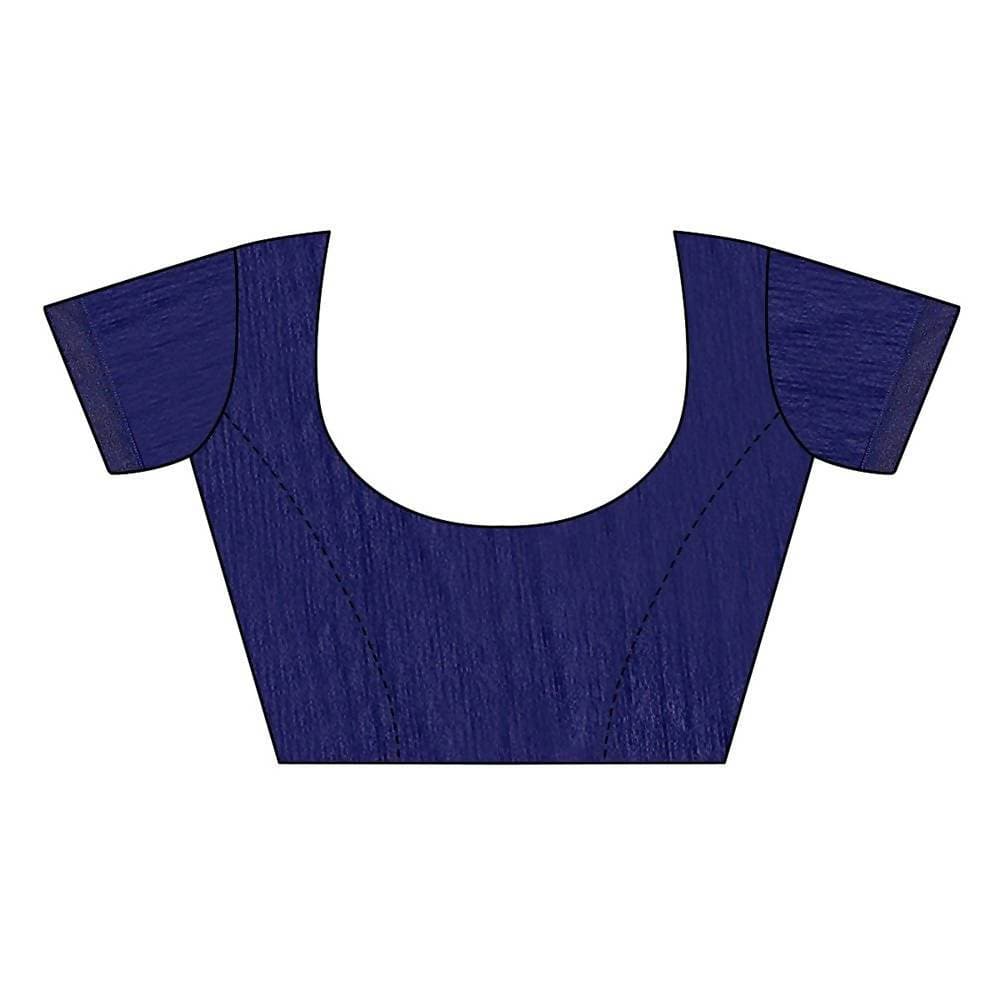 Vamika Navy Georgette Embroidery Saree (GULABO NAVY) | Grocsy