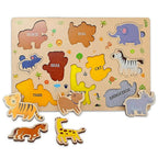 Webby Wooden Educational Puzzle for Preschool Kids- Set of 6 | Grocsy