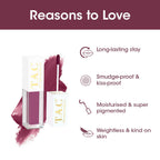 TAC - The Ayurveda Co. Liquid Matte Velvet Mauve Lipstick | Grocsy