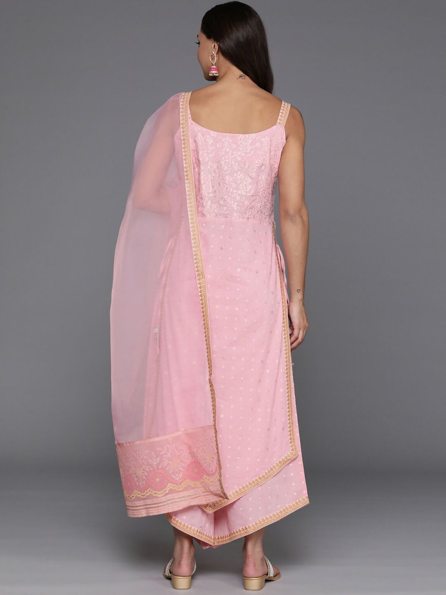 Ahalyaa Women's Traditional wear Kurta Set - Pink | Grocsy