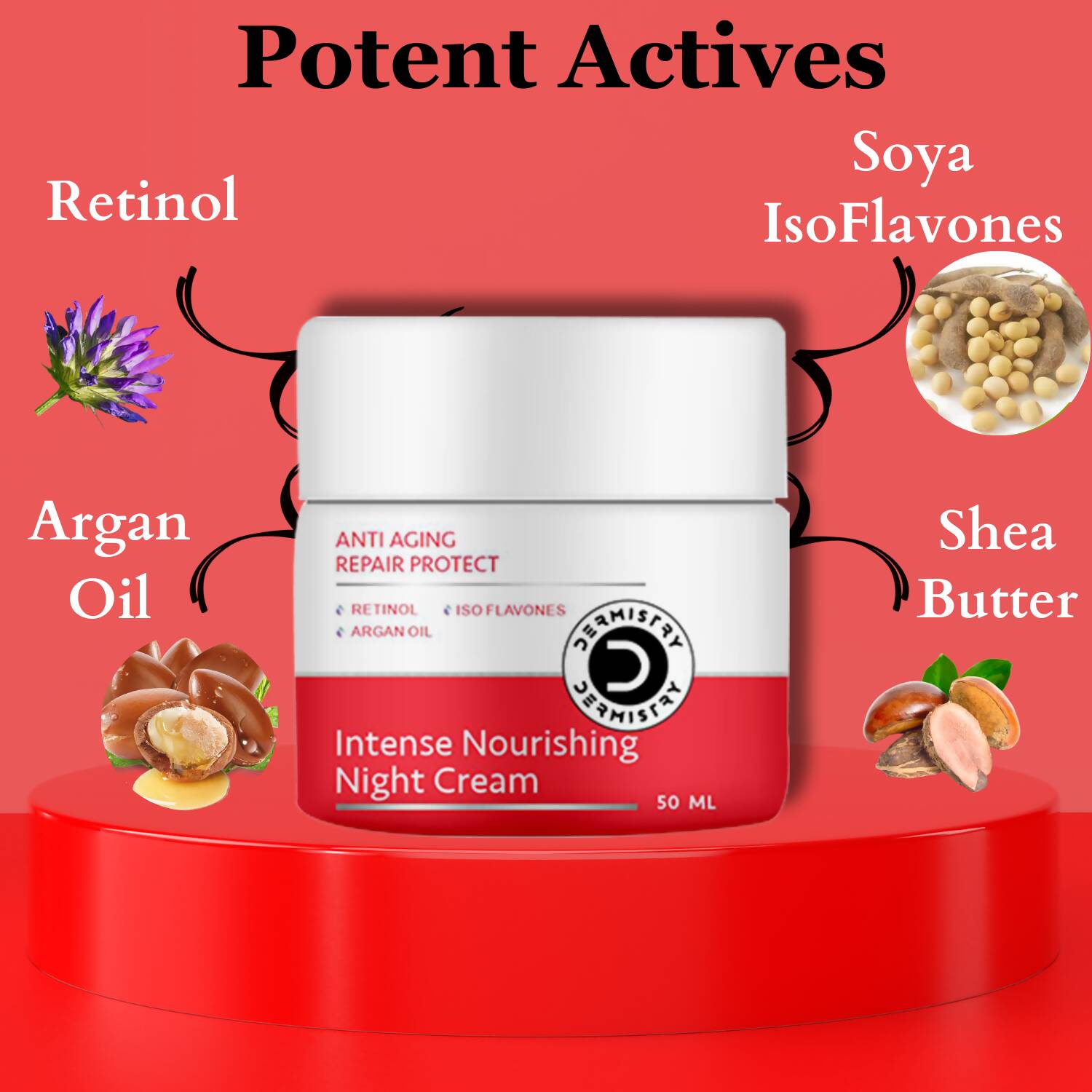 Dermistry Anti Aging Intense Nourishing Night Cream & Instant Intense Face Mask | Grocsy
